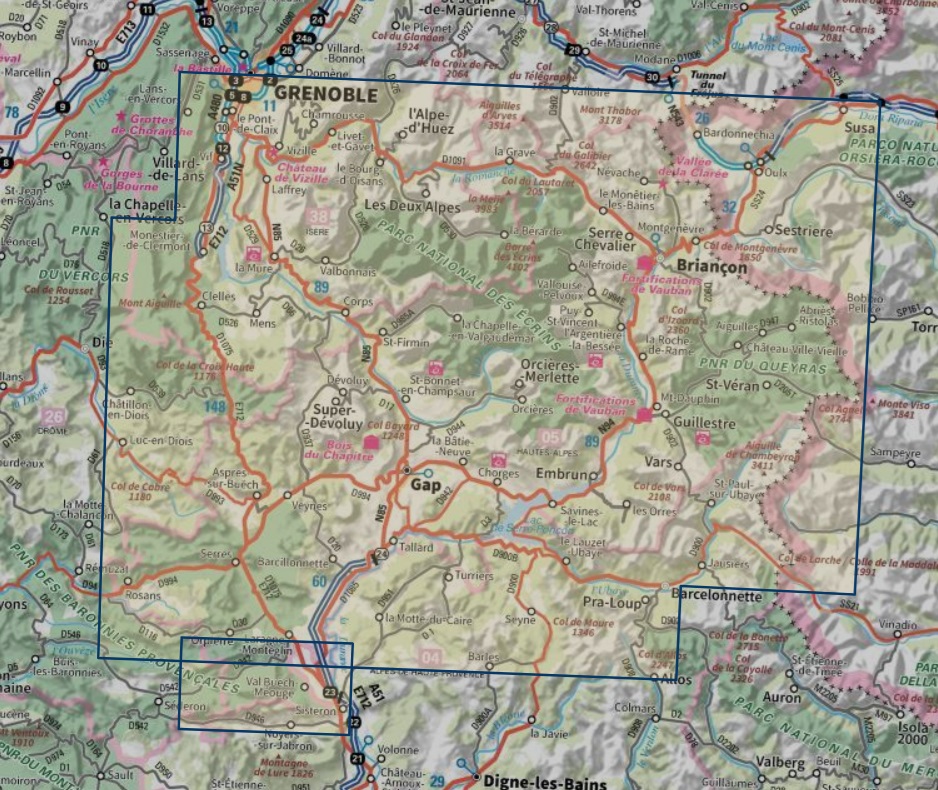 TCD-05 Hautes-Alpes | overzichtskaart / fietskaart 1:100.000 9782758553397 IGN TOP 100 Départemental Fietskaarten, Landkaarten en wegenkaarten Écrins, Queyras, Hautes Alpes TCD-05 Hautes-Alpes | overzichtskaart / fietskaart 1:100.000 9782758553397 IGN TOP 100 Départemental Fietskaarten, Landkaarten en wegenkaarten Écrins, Queyras, Hautes Alpes