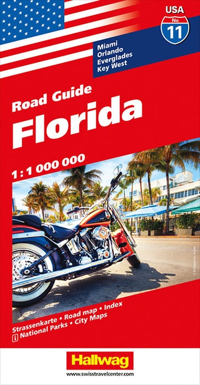 USA-11 Florida 1:1.000.000 9783828309913 Hallwag USA Road Guides Landkaarten en wegenkaarten Florida USA-11 Florida 1:1.000.000 9783828309913 Hallwag USA Road Guides Landkaarten en wegenkaarten Florida