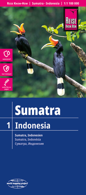 Sumatra landkaart, wegenkaart 1:1.100.000 9783831774647  Reise Know-How Verlag WMP, World Mapping Project  Landkaarten en wegenkaarten overig Indonesië