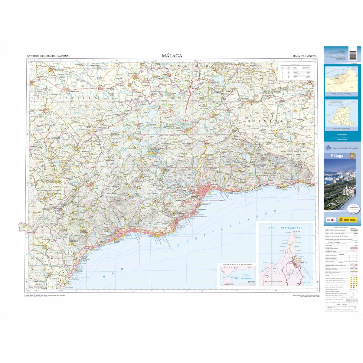 Prov.: Malaga 1:200.000 9788441675278 CNIG Provinciekaarten Spanje Landkaarten en wegenkaarten Prov. Málaga & Granada, Grazalema, Sierra Nevada Prov.: Malaga 1:200.000 9788441675278 CNIG Provinciekaarten Spanje Landkaarten en wegenkaarten Prov. Málaga & Granada, Grazalema, Sierra Nevada
