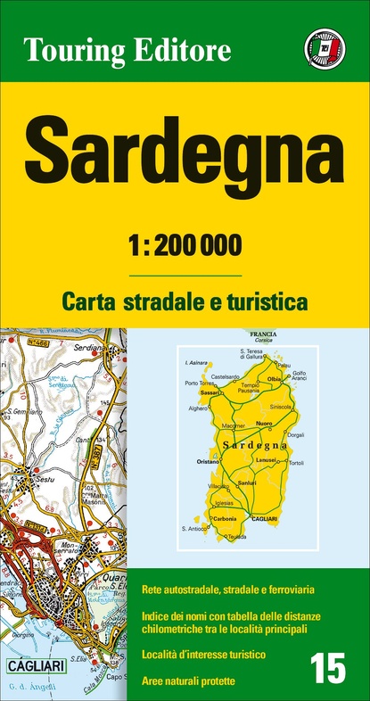 TCI-15 Sardegna (Sardinië) 1:200.000 9788836581566 TCI Italië Wegenkaarten Landkaarten en wegenkaarten Sardinië TCI-15 Sardegna (Sardinië) 1:200.000 9788836581566 TCI Italië Wegenkaarten Landkaarten en wegenkaarten Sardinië