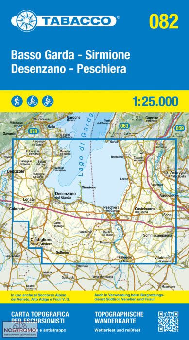 TAB-082 Basso Garda / Sirmione / Desenzano / Peschiera | Tabacco wandelkaart 9788883151934 Tabacco Tabacco 1:25.000 Wandelkaarten Gardameer TAB-082 Basso Garda / Sirmione / Desenzano / Peschiera | Tabacco wandelkaart 9788883151934 Tabacco Tabacco 1:25.000 Wandelkaarten Gardameer