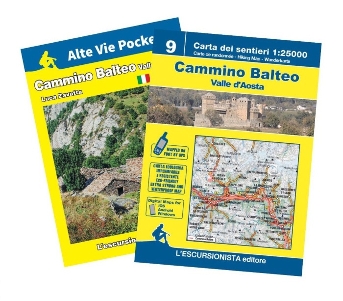 Cammino Balteo di Valle d'Aosta | wandelkaart (1:25.000) + gidsje 9791280163332 Escursionista Wandelgidsen, Wandelkaarten Aosta, Gran Paradiso Cammino Balteo di Valle d'Aosta | wandelkaart (1:25.000) + gidsje 9791280163332 Escursionista Wandelgidsen, Wandelkaarten Aosta, Gran Paradiso