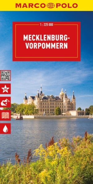 wegenkaart Mecklenburg-Vorpommern 1:200.000 9783575019455  Marco Polo MP deelkaarten Duitsland  Landkaarten en wegenkaarten Mecklenburg-Vorpommern