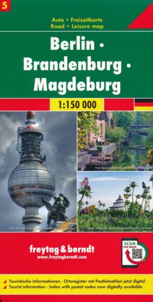 FBD-05 Berlijn - Brandenburg - Magdeburg | 1:150.000 9783707918052  Freytag & Berndt F&B deelkaarten Duitsland  Geen categorie Brandenburg & Sachsen-Anhalt