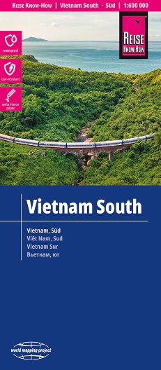 Vietnam, Zuid- | landkaart, wegenkaart 1:600.000 9783831774715  Reise Know-How Verlag WMP, World Mapping Project  Landkaarten en wegenkaarten Vietnam