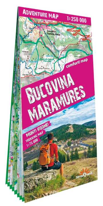 Bucovina / Maramures 1:250.000 overzichtskaart / wegenkaart 9788361155836 TerraQuest Landkaarten en wegenkaarten, Wandelkaarten Roemenië, Moldavië Bucovina / Maramures 1:250.000 overzichtskaart / wegenkaart 9788361155836 TerraQuest Landkaarten en wegenkaarten, Wandelkaarten Roemenië, Moldavië