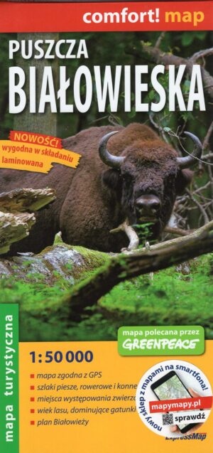 Bialowieza Forest | wandelkaart 1:50.000 Puszca Bialowieska 9788380465176  ExpressMap Comfort! Map  Wandelkaarten Noordoost-Polen met Mazurië
