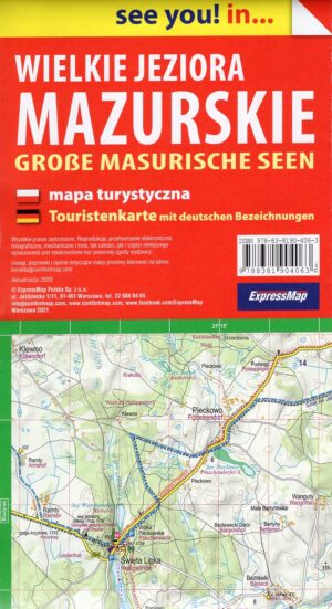 Wielkie Jeziora Mazurskie | wandelkaart 1:60.000 (Mazurische Meren) 9788381904063  ExpressMap   Wandelkaarten Noordoost-Polen met Mazurië