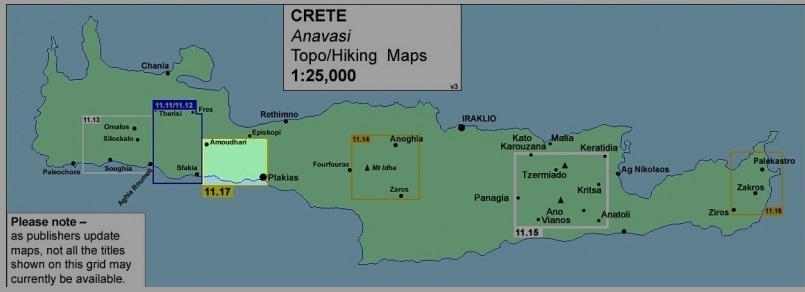 Kreta 11.17 Frangokastelo - Plakias | wandelkaart 1:25.000 9789609412216 Anavasi Topo 25 Wandelkaarten Kreta Kreta 11.17 Frangokastelo - Plakias | wandelkaart 1:25.000 9789609412216 Anavasi Topo 25 Wandelkaarten Kreta