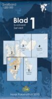 Blad 1: Svalbard Sorvest (Zuidwest-Spitsbergen) overzichtskaart 1:250.000 16140B  Norsk Polarinstitutt S250  Landkaarten en wegenkaarten Spitsbergen (Svalbard)