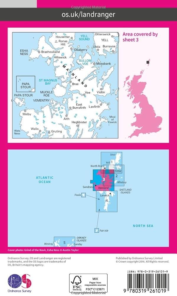 LR-003 Shetland - North Mainland | topografische wandelkaart 9780319261019 Ordnance Survey Landranger Maps 1:50.000 Wandelkaarten Shetland & Orkney LR-003 Shetland - North Mainland | topografische wandelkaart 9780319261019 Ordnance Survey Landranger Maps 1:50.000 Wandelkaarten Shetland & Orkney