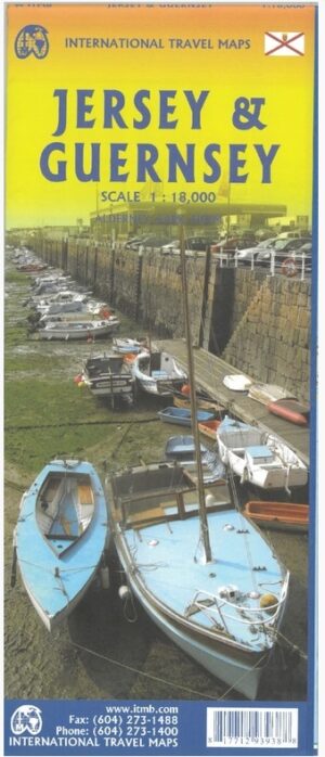 ITM Guernsey & Jersey | wandelkaart, autokaart 1:18.000 9781771293938  International Travel Maps   Landkaarten en wegenkaarten, Wandelkaarten Kanaaleilanden
