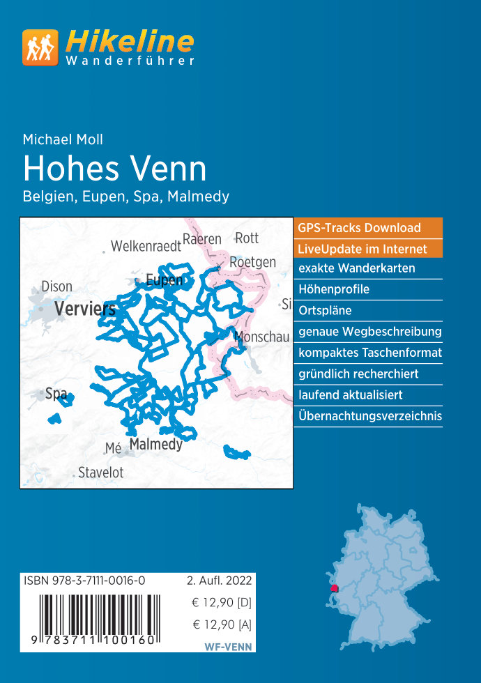 Hohes Venn Belgien, Eupen, Spa, Malmedy | Hikeline Wanderführer (wandelgids) 9783711100160 Esterbauer Hikeline wandelgidsen Meerdaagse wandelroutes, Wandelgidsen Wallonië (Ardennen) Hohes Venn Belgien, Eupen, Spa, Malmedy | Hikeline Wanderführer (wandelgids) 9783711100160 Esterbauer Hikeline wandelgidsen Meerdaagse wandelroutes, Wandelgidsen Wallonië (Ardennen)