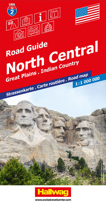 USA-02 North Central 1:1.000.000 9783828310902 Hallwag USA Road Guides Landkaarten en wegenkaarten Grote Meren, Chicago, Centrale VS –Noord USA-02 North Central 1:1.000.000 9783828310902 Hallwag USA Road Guides Landkaarten en wegenkaarten Grote Meren, Chicago, Centrale VS –Noord