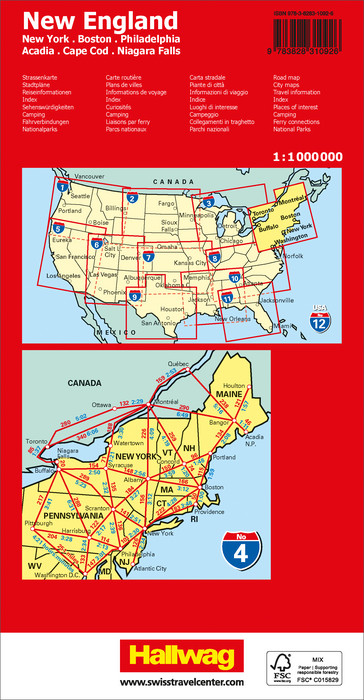 USA-04 New England / Atlantic N.E. 1:1.000.000 9783828310926 Hallwag USA Road Guides Landkaarten en wegenkaarten New England USA-04 New England / Atlantic N.E. 1:1.000.000 9783828310926 Hallwag USA Road Guides Landkaarten en wegenkaarten New England