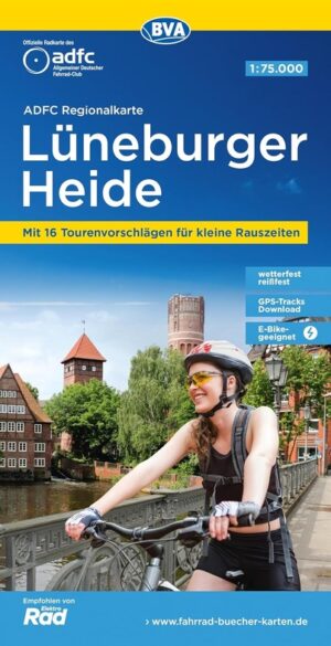 Lüneburger Heide fietskaart 1:75.000 9783969902158  ADFC / BVA ADFC Regionalkarte  Fietskaarten Bremen, Ems, Weser, Hannover & overig Niedersachsen