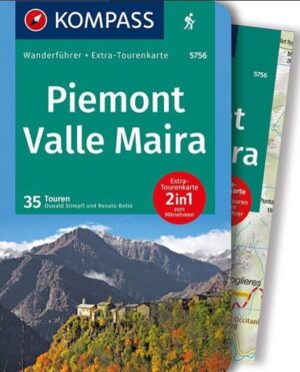 Kompass wandelgids Valle Maira, Piemonte Wanderführer KP-5756 9783991542407  Kompass Kompass Wanderführer  Wandelgidsen Turijn, Piemonte