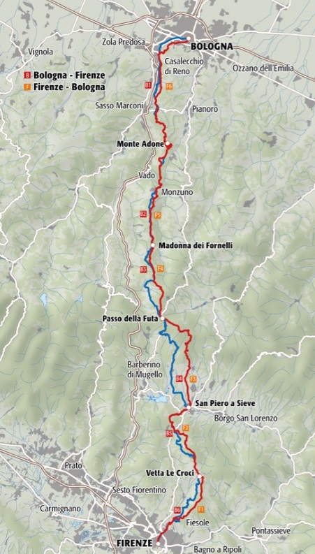 Via Degli Dei | wandelkaart Godenweg 1:25.000 (met een gidsje) 9791280163639 Escursionista Lopen naar Rome, Meerdaagse wandelroutes, Wandelkaarten Bologna, Emilia-Romagna, Toscane, Florence Via Degli Dei | wandelkaart Godenweg 1:25.000 (met een gidsje) 9791280163639 Escursionista Lopen naar Rome, Meerdaagse wandelroutes, Wandelkaarten Bologna, Emilia-Romagna, Toscane, Florence