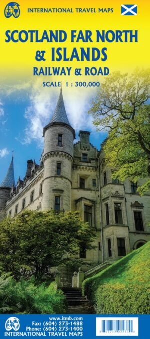 ITM Scotland Far North & Islands | wegen- en spoorwegenkaart 1:300.000 9781771297233  International Travel Maps   Landkaarten en wegenkaarten Schotland