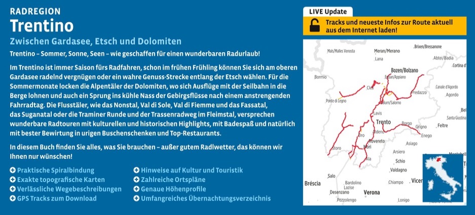 Bikeline Trentino | fietsgids 9783711102119 Esterbauer Bikeline Fietsgidsen Zuid-Tirol, Dolomieten Bikeline Trentino | fietsgids 9783711102119 Esterbauer Bikeline Fietsgidsen Zuid-Tirol, Dolomieten
