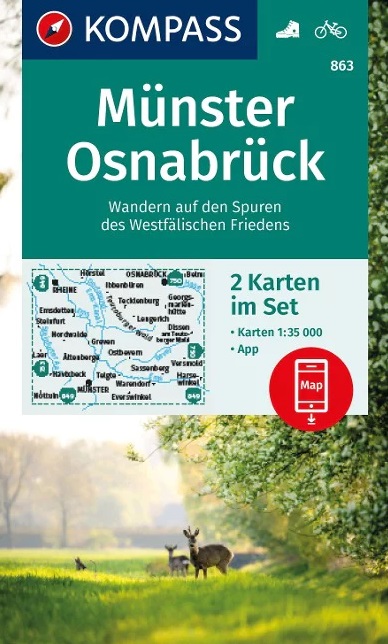 Kompass wandelkaart KP-863 Münster, Osnabrück 1:35.000 9783991542186 Kompass Wandelkaarten Kompass Nordrhein-Westfalen Wandelkaarten Münsterland, Teutoburger Woud & Ostwestfalen Kompass wandelkaart KP-863 Münster, Osnabrück 1:35.000 9783991542186 Kompass Wandelkaarten Kompass Nordrhein-Westfalen Wandelkaarten Münsterland, Teutoburger Woud & Ostwestfalen