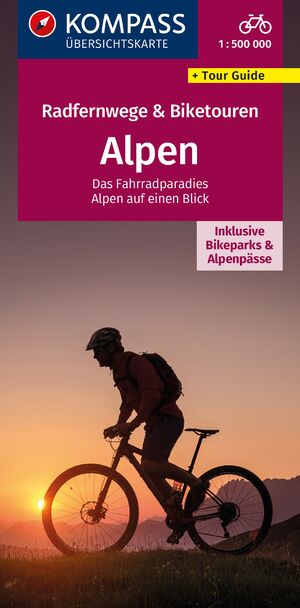 KP-2564 overzichtskaart Alpen Langeafstandsfietsroutes 1:300.000 9783991542285 Kompass Fietskaarten, Meerdaagse fietsvakanties Zwitserland en Oostenrijk (en Alpen als geheel) KP-2564 overzichtskaart Alpen Langeafstandsfietsroutes 1:300.000 9783991542285 Kompass Fietskaarten, Meerdaagse fietsvakanties Zwitserland en Oostenrijk (en Alpen als geheel)