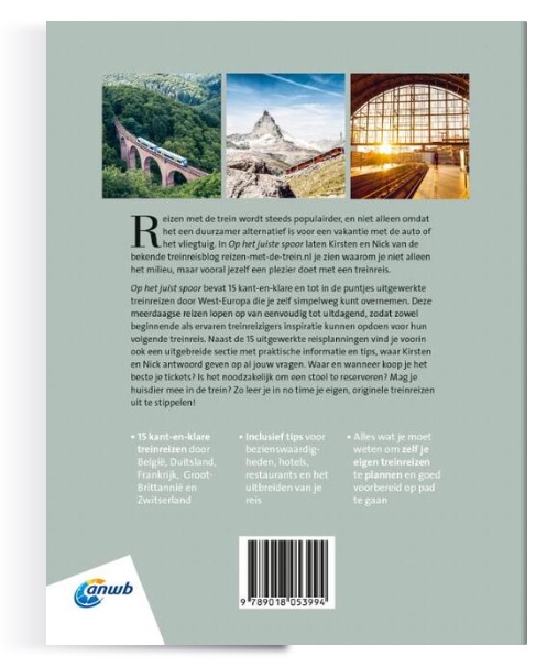 Op het juiste spoor | treinreisgids 9789018053994 Kirsten van Rookhuijzen-Spooren ANWB treinreisgidsen Reisgidsen, Treingidsen en verhalen Europa Op het juiste spoor | treinreisgids 9789018053994 Kirsten van Rookhuijzen-Spooren ANWB treinreisgidsen Reisgidsen, Treingidsen en verhalen Europa