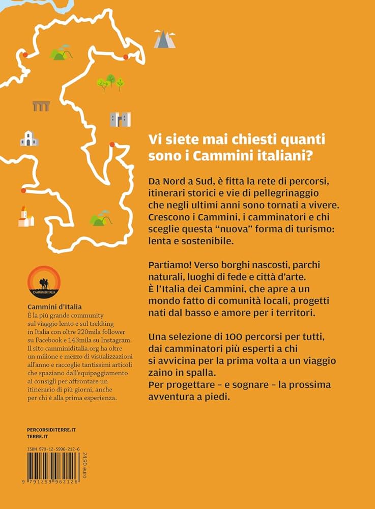 Cammini d'Italia 9791259962126 Monica Nanetti Terre di Mezzo Meerdaagse wandelroutes, Wandelgidsen Italië Cammini d'Italia 9791259962126 Monica Nanetti Terre di Mezzo Meerdaagse wandelroutes, Wandelgidsen Italië