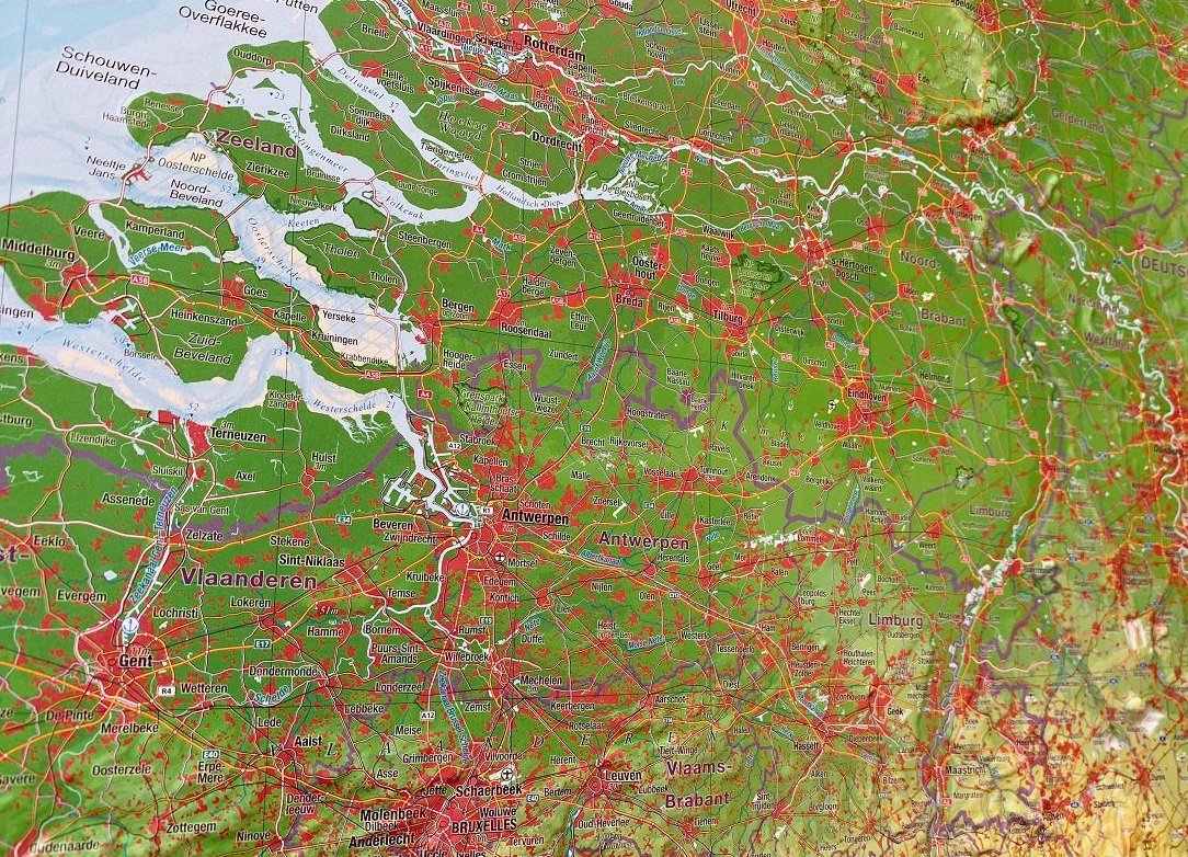Reliëfkaart van de Benelux 4251405901362 Georelief Wandkaarten Benelux Reliëfkaart van de Benelux 4251405901362 Georelief Wandkaarten Benelux