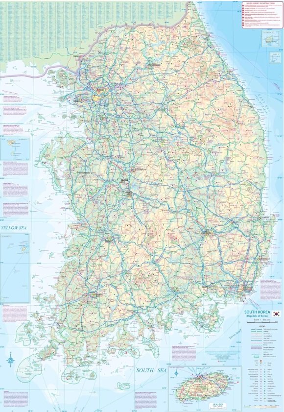 ITM South Korea 1:550.000, and Seoul 1:14.000 | autokaart, stadsplattegrond 9781771297356 International Travel Maps Landkaarten en wegenkaarten, Stadsplattegronden Zuid-Korea ITM South Korea 1:550.000, and Seoul 1:14.000 | autokaart, stadsplattegrond 9781771297356 International Travel Maps Landkaarten en wegenkaarten, Stadsplattegronden Zuid-Korea