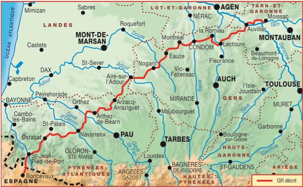 TG-653 Sentier de Saint-Jacques I wandelgids GR65 9782751412622 FFRP topoguides à grande randonnée Santiago de Compostela, Wandelgidsen Zuidwest-Frankrijk TG-653 Sentier de Saint-Jacques I wandelgids GR65 9782751412622 FFRP topoguides à grande randonnée Santiago de Compostela, Wandelgidsen Zuidwest-Frankrijk