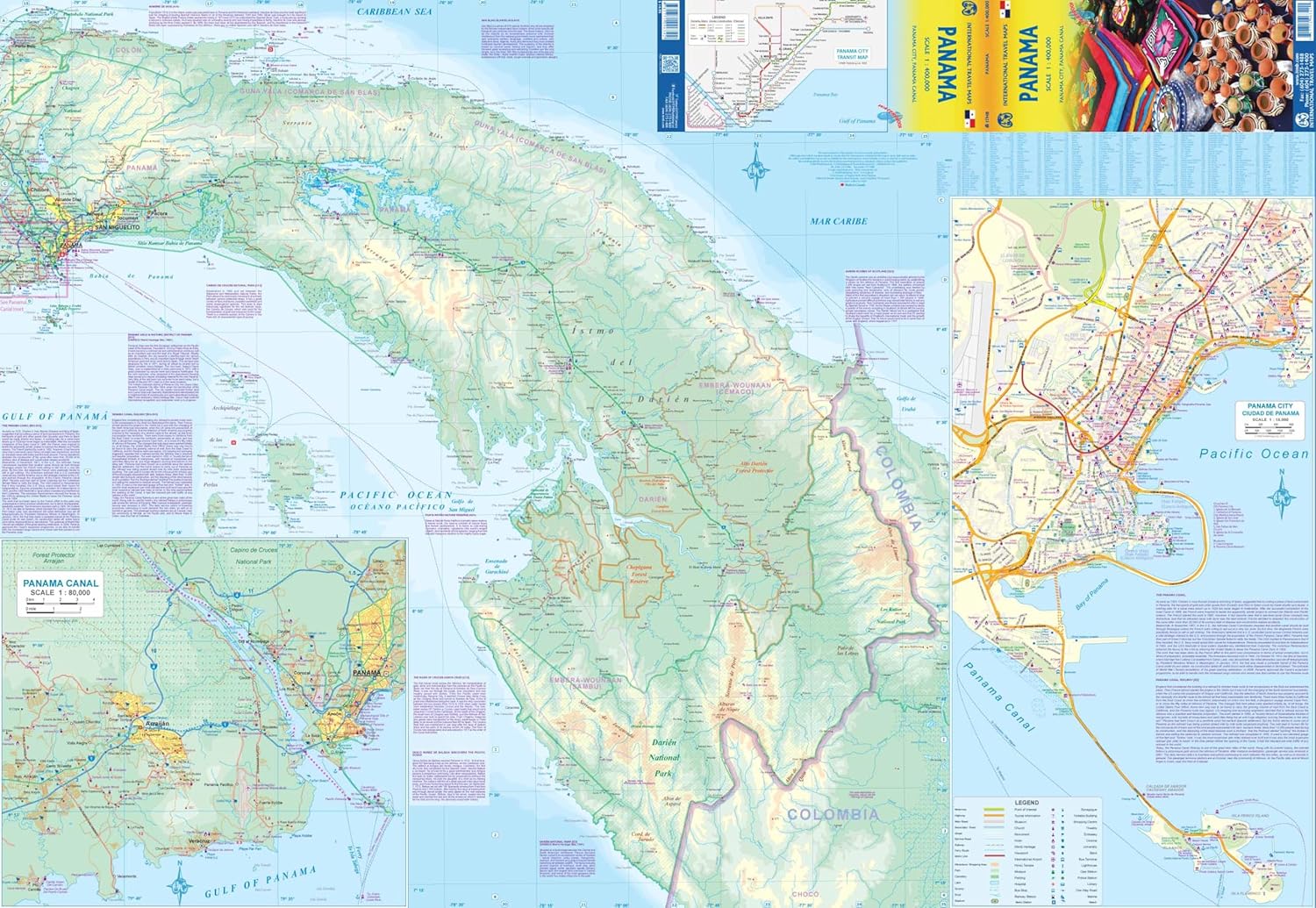 ITM Panama | landkaart, autokaart 1:400.000 9781771296342 International Travel Maps Landkaarten en wegenkaarten Overig Midden-Amerika ITM Panama | landkaart, autokaart 1:400.000 9781771296342 International Travel Maps Landkaarten en wegenkaarten Overig Midden-Amerika