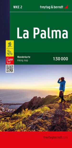 WK-E02  La Palma 1:30.000 9783707922950  Freytag & Berndt Wandelkaarten Spanje  Wandelkaarten La Palma