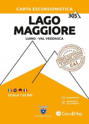 G4M-305  Lago Maggiore wandelkaart 1:25.000 9788899606510  Geo4Map   Wandelkaarten Milaan, Lombardije, Italiaanse Meren