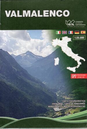 wandelkaart Valmalenco - Sondrio 1:25.000 8052275704765  Global Map   Wandelkaarten Milaan, Lombardije, Italiaanse Meren