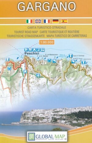 Il Gargano 1:80.000 8052275707216  Global Map   Landkaarten en wegenkaarten Apulië