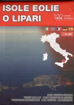 wandelkaart Eolische Eilanden | Isole Eolie o Lipari 1: 30.000 8052275707261  Global Map   Wandelkaarten Sicilië