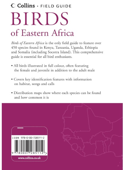 Birds Of East Africa, Collins Fieldguide (vogelgids Oost-Afrika) 9780007285112 Collins Helm Ident. Guides Natuurgidsen, Vogelboeken Oost-Afrika Birds Of East Africa, Collins Fieldguide (vogelgids Oost-Afrika) 9780007285112 Collins Helm Ident. Guides Natuurgidsen, Vogelboeken Oost-Afrika