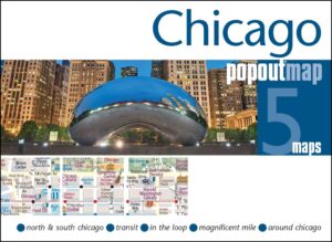 Chicago pop out map | stadsplattegrondje in zakformaat 9781914515309  Grantham Book Services PopOut Maps  Stadsplattegronden Grote Meren, Chicago, Centrale VS –Noord