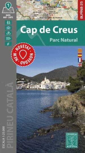 wandelkaart Cap de Creus 1:25.000 9788470111129  Editorial Alpina   Wandelkaarten Spaanse Pyreneeën