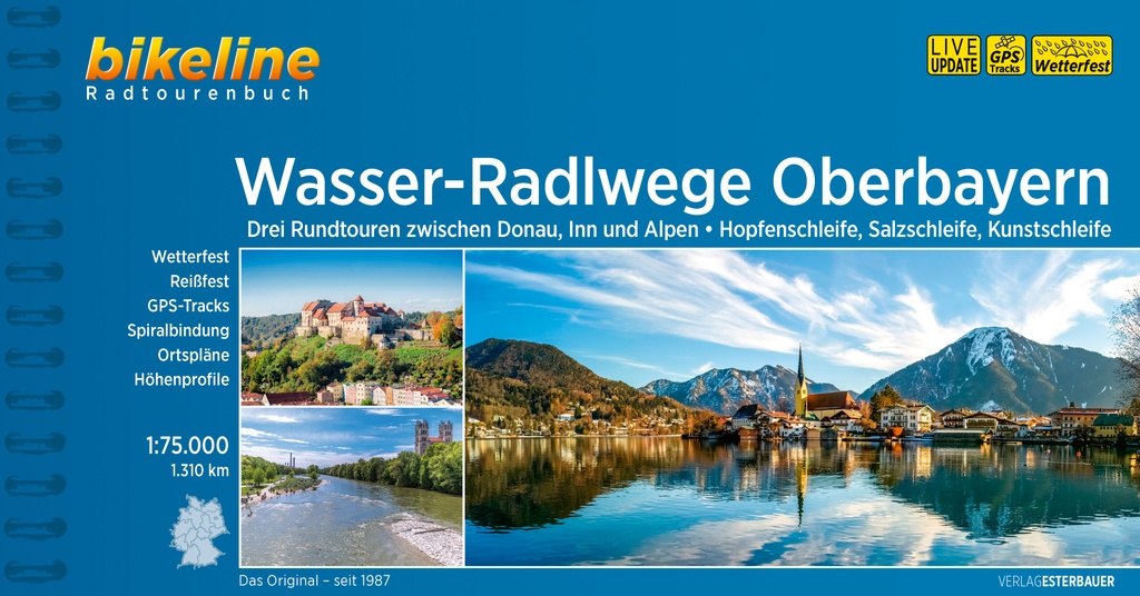 Bikeline Wasser-Radlwege Oberbayern 9783711100450 Esterbauer Bikeline Fietsgidsen Beierse Alpen Bikeline Wasser-Radlwege Oberbayern 9783711100450 Esterbauer Bikeline Fietsgidsen Beierse Alpen