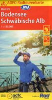 ADFC-25 Bodensee/Schwäbische Alb | fietskaart 1:150.000 9783969902592  ADFC / BVA Radtourenkarten 1:150.000  Fietskaarten Bodenmeer, Schwäbische Alb
