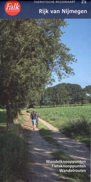 FRK-Z1 Rijk van Nijmegen | regiokaart 1:25.000 9789028705814  Falk Falk Regiokaarten  Wandelkaarten Nijmegen en het Rivierengebied