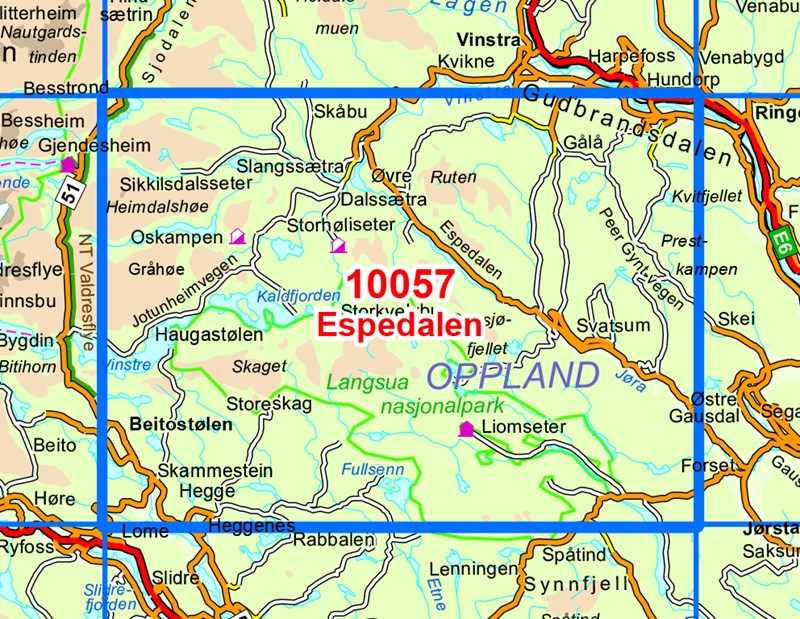 Espedalen 7071940100573 Nordeca Norge Serien 1:50.000 Geen categorie Espedalen 7071940100573 Nordeca Norge Serien 1:50.000 Geen categorie