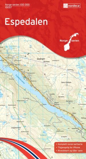Espedalen 7071940100573  Nordeca Norge Serien 1:50.000  Geen categorie 