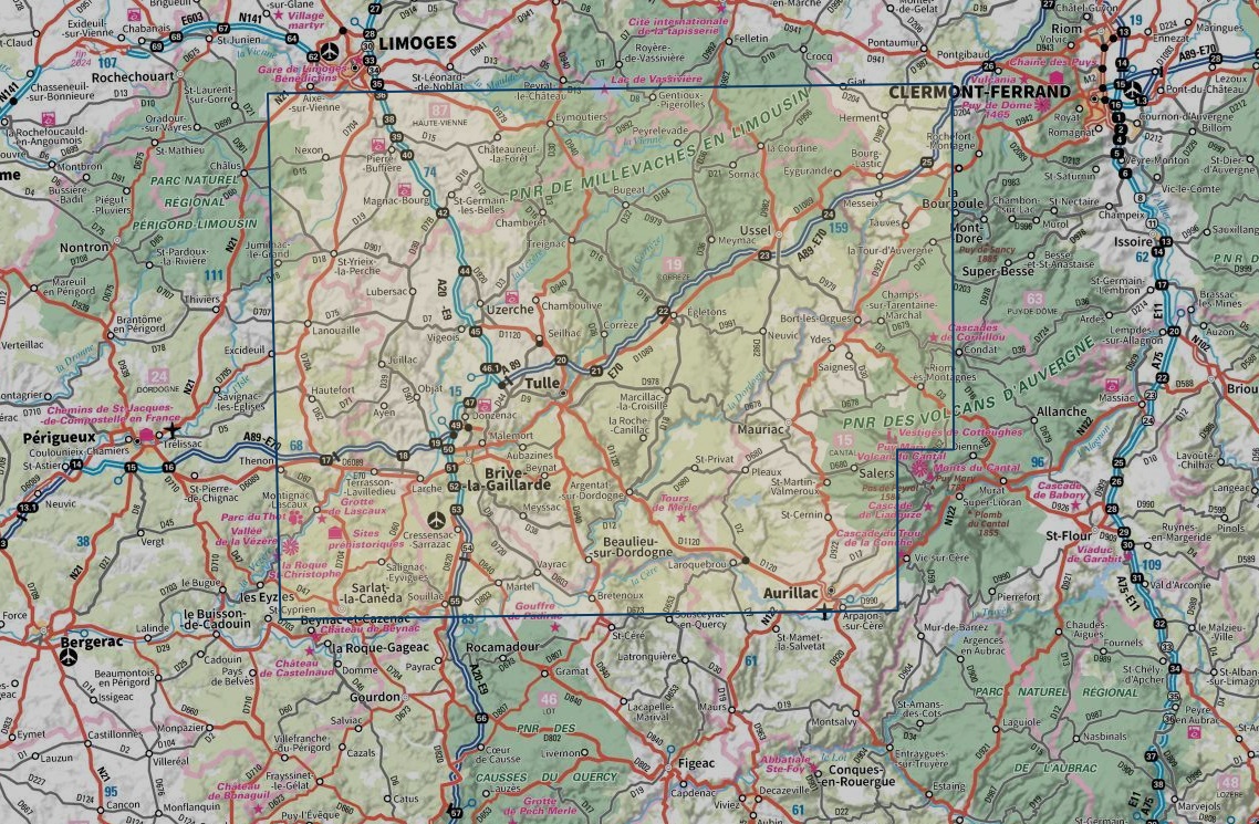TCD-19 Corrèze | overzichtskaart / fietskaart 1:100.000 9782758556374 IGN TOP 100 Départemental Fietskaarten, Landkaarten en wegenkaarten Creuse, Corrèze TCD-19 Corrèze | overzichtskaart / fietskaart 1:100.000 9782758556374 IGN TOP 100 Départemental Fietskaarten, Landkaarten en wegenkaarten Creuse, Corrèze