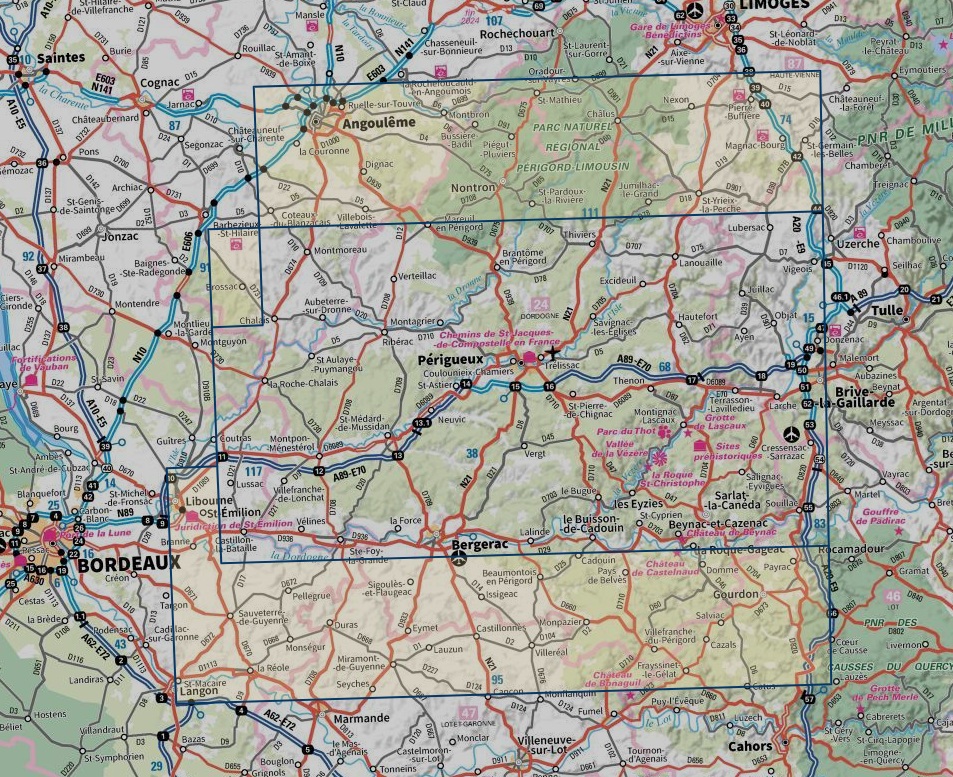 TCD-24 Dordogne | overzichtskaart / fietskaart 1:100.000 9782758556404 IGN TOP 100 Départemental Fietskaarten, Landkaarten en wegenkaarten Dordogne TCD-24 Dordogne | overzichtskaart / fietskaart 1:100.000 9782758556404 IGN TOP 100 Départemental Fietskaarten, Landkaarten en wegenkaarten Dordogne