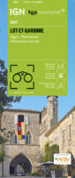 TCD-47 Lot-et-Garonne | overzichtskaart / fietskaart 1:100.000 9782758556442  IGN TOP 100 Départemental  Fietskaarten, Landkaarten en wegenkaarten Dordogne