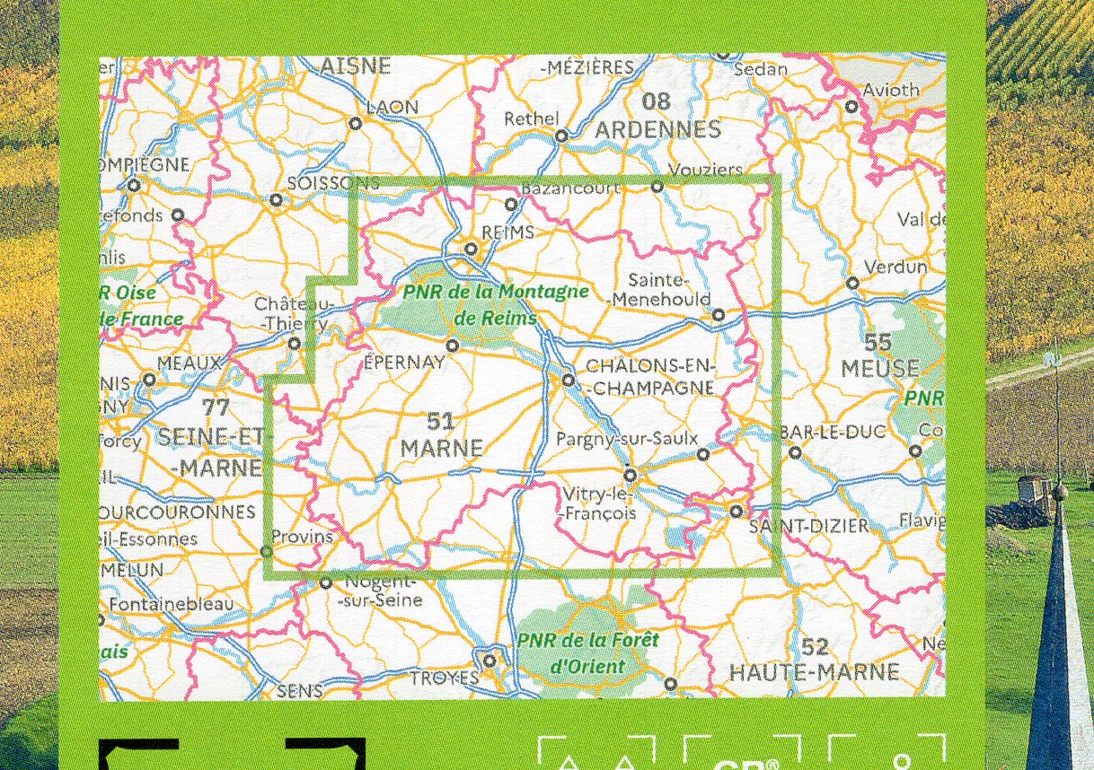 TCD-51 Marne | overzichtskaart / fietskaart 1:100.000 9782758556633 IGN TOP 100 Départemental Fietskaarten, Landkaarten en wegenkaarten Champagne, Franse Ardennen TCD-51 Marne | overzichtskaart / fietskaart 1:100.000 9782758556633 IGN TOP 100 Départemental Fietskaarten, Landkaarten en wegenkaarten Champagne, Franse Ardennen